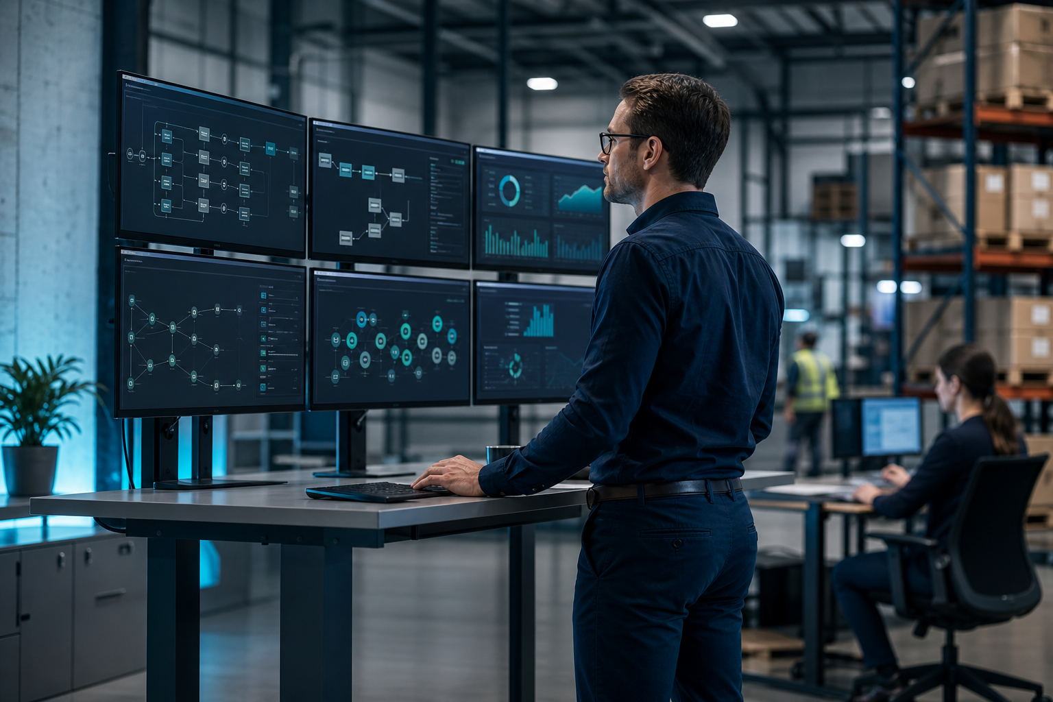 Operations dashboard showing scalable process automation for a growing business